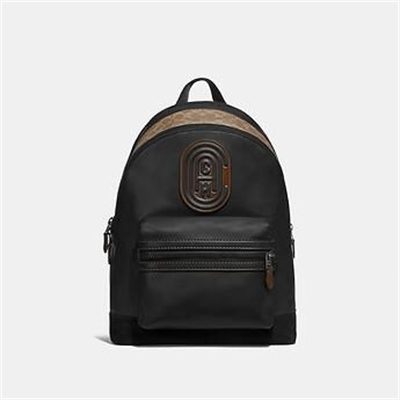 academy backpack in signature canvas with rexy